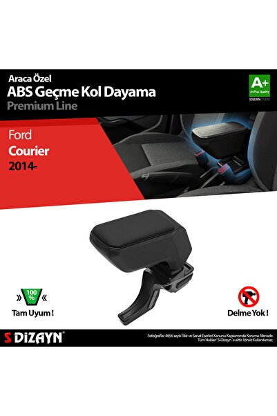 S-Dizayn Ford Courier Kol Dayama Kolçak Geçmeli ABS Siyah 2014-2022 A+Kalite KLC-GC-SY-5920