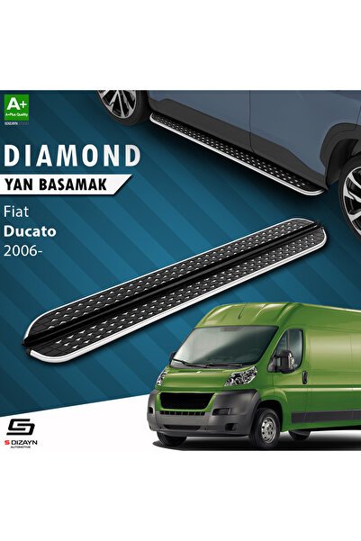 S-Dizayn Fiat Ducato 3 Kısa Şase Diamond Krom Yan Basamak 203 Cm 2006 Üzeri A+ Kalite