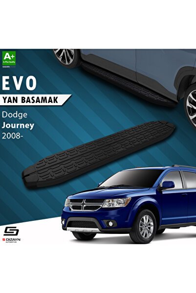 S-Dizayn Dodge Journey Evo Siyah Yan Basamak 183 Cm 2008-2020 A+ Kalite