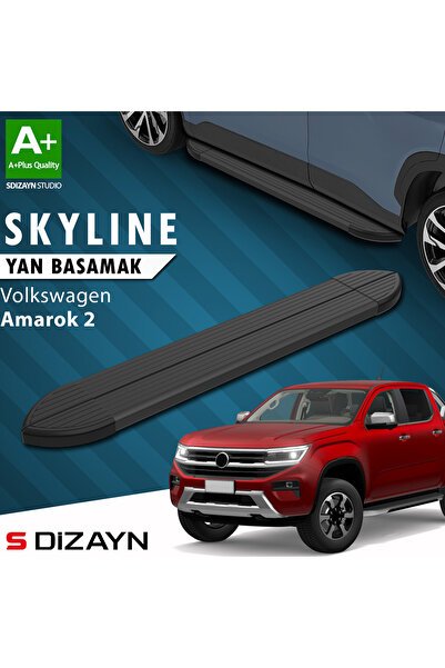 VW Amarok 2 Skyline Siyah Yan Basamak 203 Cm 2023 Üzeri A+ Kalite VW-AM2-YBS-SKY-SA-203