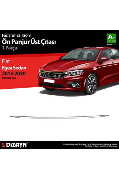 Fiat Egea Sedan Krom Ön Panjur Üst Çıtası 2015-2020