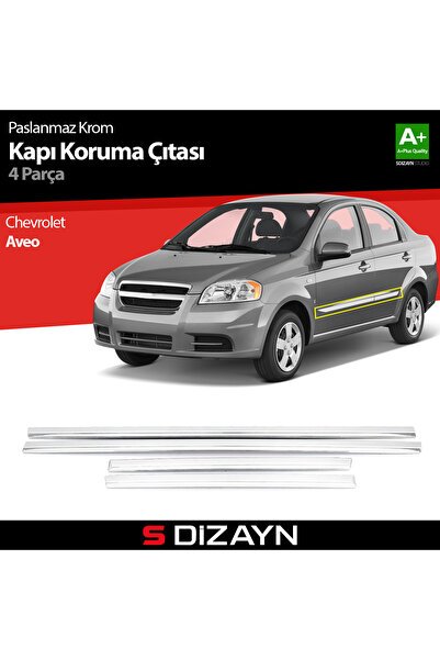 S-Dizayn Chevrolet Aveo SD Kapı Koruma Çıtası Krom 2006-2010 5401400