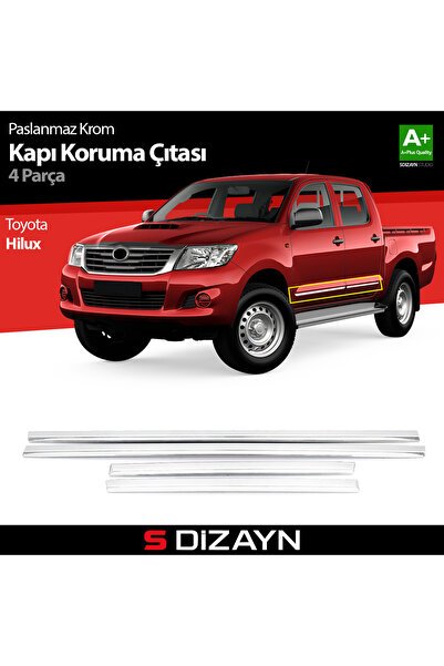 S-Dizayn Toyota Hilux Kapı Koruma Çıtası Krom 2009-2014 7519400