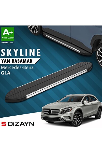 Mercedes GLA X156 Skyline Krom Yan Basamak 183 Cm 2013-2020 A+ Kalite MR-GA1-YBS-SKY-KA-183