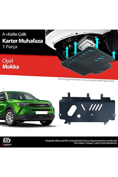 S-Dizayn Opel Mokka 2 Çelik Karter Muhafaza Koruma 2020 Üzeri A+ Kalite OP-MO2-CKM