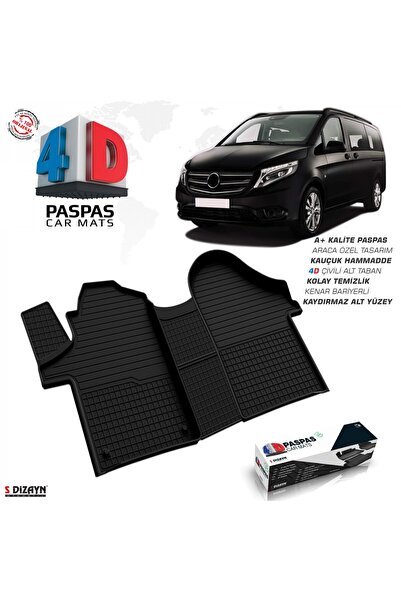 S-Dizayn Mercedes Vito W447 4D Havuzlu Paspas 2014 ve Üzeri