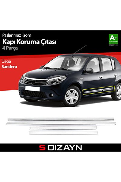 S-Dizayn Dacia Sandero Kapı Koruma Çıtası Krom 2008-2013 5605400