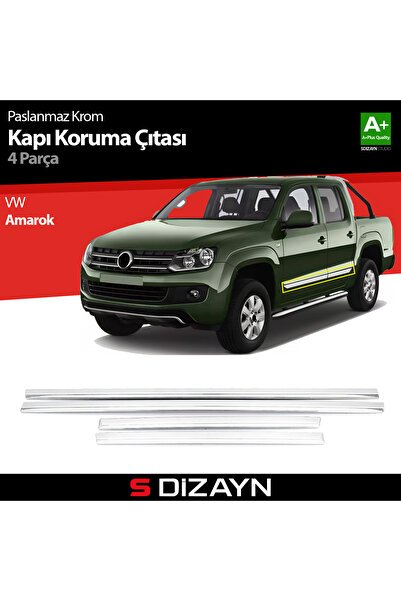 S-Dizayn VW Amarok Kapı Koruma Çıtası Krom 2010-2023 7601400