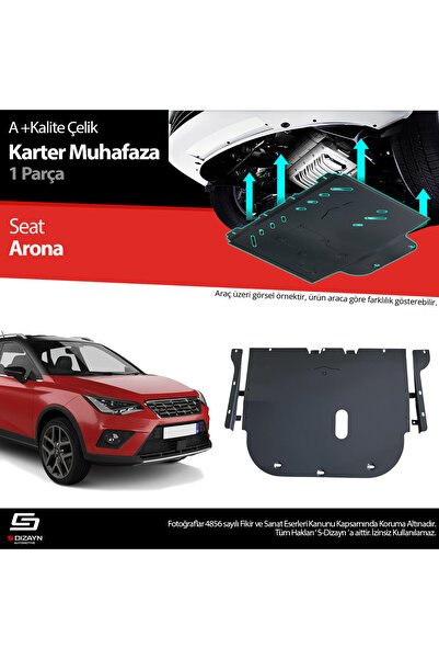 S-Dizayn Seat Arona Çelik Karter Muhafaza Koruma 2017 Üzeri A+ Kalite SE-AR1-CKM