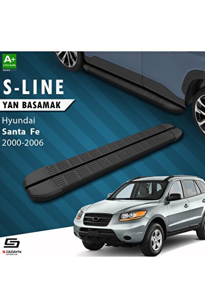 Hyundai Santa Fe S-Line Siyah Yan Basamak 163 Cm 2000-2006 A+ Kalite HY-SF1-YBS-SL-SA-163
