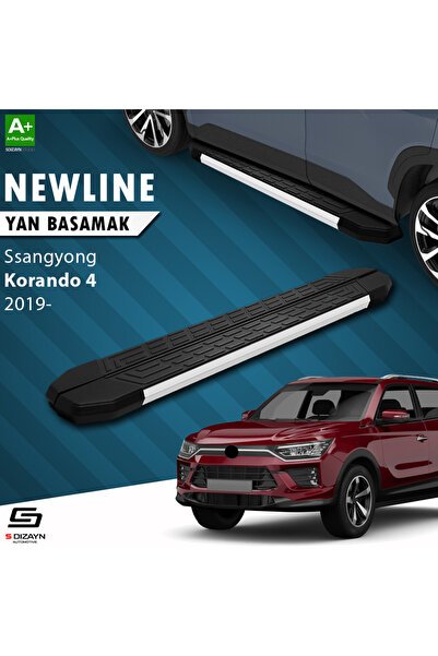 Ssangyong Korando NewLine Aluminyum Yan Basamak 183 Cm 2019 Üzeri A+ Kalite SS-KO1-YBS-NW-AL-183