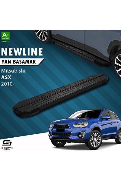 Mitsubishi ASX NewLine Siyah Yan Basamak 183 Cm 2010 Üzeri A+ Kalite MT-AX1-YBS-NW-SA-183
