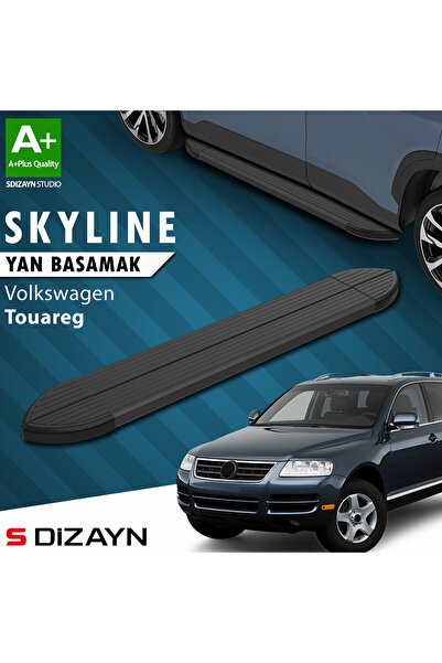 VW Touareg Skyline Siyah Yan Basamak 193 Cm 2002-2010 A+ Kalite VW-TO1-YBS-SKY-SA-193
