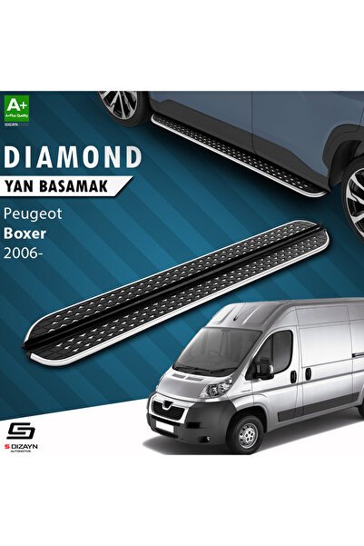 S-Dizayn Peugeot Boxer 3 Kısa Şase Diamond Krom Yan Basamak 203 Cm 2006 Üzeri A+ Kalite