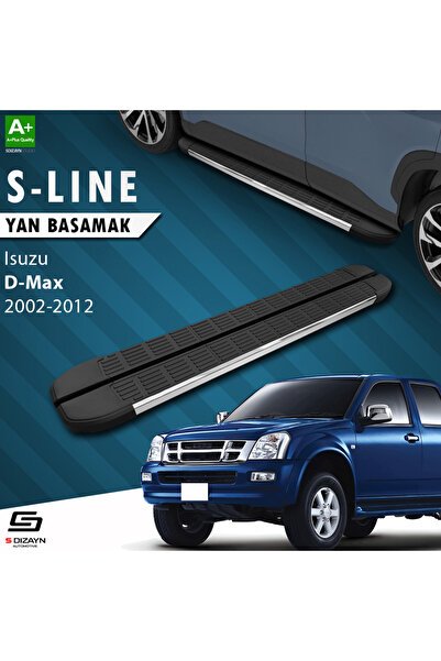 Isuzu D-Max S-Line Krom Yan Basamak 203 Cm 2002-2012 A+ Kalite IS-DM1-YBS-SL-KA-203