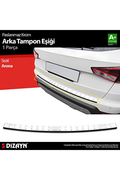 S-Dizayn Seat Arona Krom Arka Tampon Eşiği 2017 Üzeri 7122020