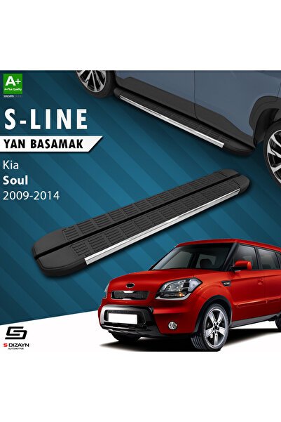 Kia Soul S-Line Krom Yan Basamak 173 Cm 2009-2014 A+ Kalite KI-SO1-YBS-SL-KA-173