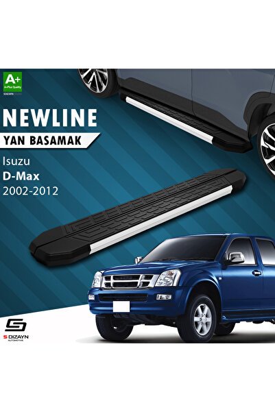 Isuzu D-Max NewLine Aluminyum Yan Basamak 203 Cm 2002-2012 A+ Kalite IS-DM1-YBS-NW-AL-203-E