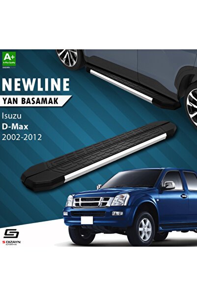 Isuzu D-Max NewLine Krom Yan Basamak 203 Cm 2002-2012 A+ Kalite IS-DM1-YBS-NW-KA-203-E