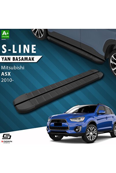 Mitsubishi ASX S-Line Siyah Yan Basamak 183 Cm 2010 Üzeri A+ Kalite MT-AX1-YBS-SL-SA-183