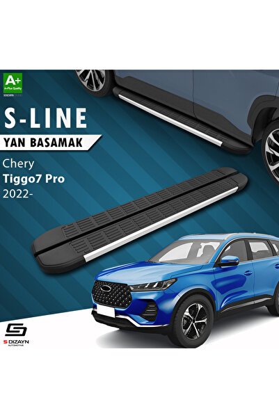 S-Dizayn Chery Tiggo7 Pro OEM Still Pro V2 Aluminyum Yan Basamak 183 Cm 2022 Üzeri A+ Kalite CR-TI7-