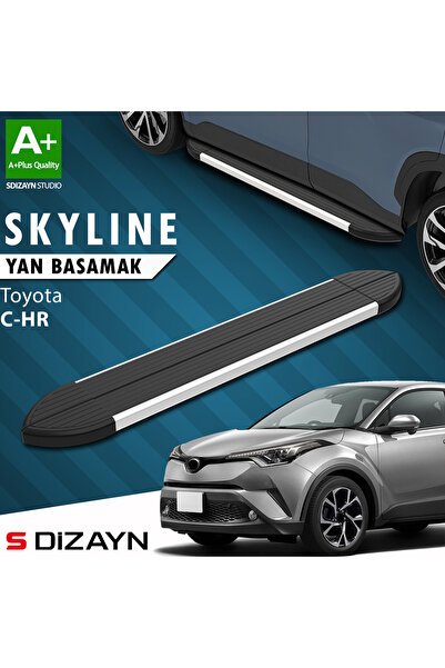 Toyota C-HR Skyline Aluminyum Yan Basamak 173 Cm 2016-2023 A+ Kalite TO-CH1-YBS-SKY-AL-173