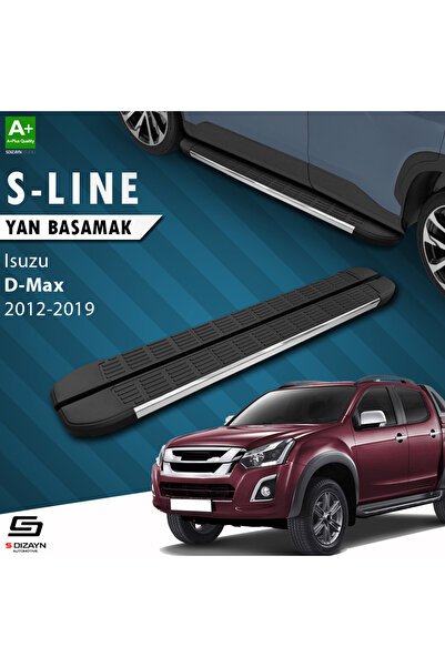 Isuzu D-Max 2 S-Line Krom Yan Basamak 203 Cm 2012-2019 A+ Kalite IS-DM2-YBS-SL-KA-203