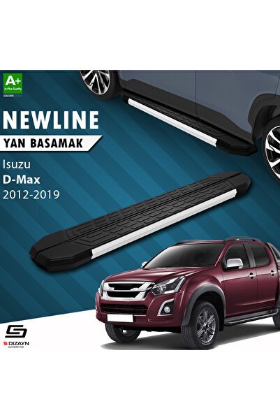 Isuzu D-Max 2 NewLine Aluminyum Yan Basamak 203 Cm 2012-2019 A+ Kalite IS-DM2-YBS-NW-AL-203-E