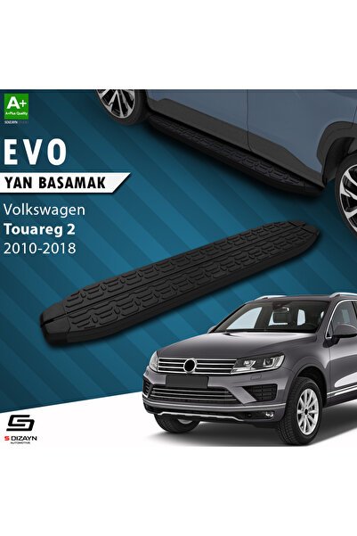 S-Dizayn VW Touareg 2 Evo Siyah Yan Basamak 193 Cm 2010-2018 A+ Kalite