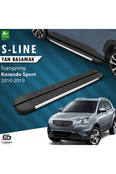 Ssangyong Korando Sport S-Line Aluminyum Yan Basamak 203 Cm 2010-2019 A+ Kalite SS-KO1S-YBS-SL-AL-20