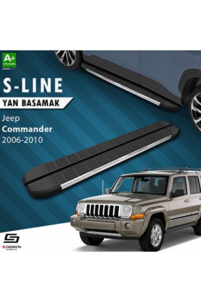 Jeep Commander S-Line Krom Yan Basamak 173 Cm 2006-2010 A+ Kalite JE-CO1-YBS-SL-KA-173