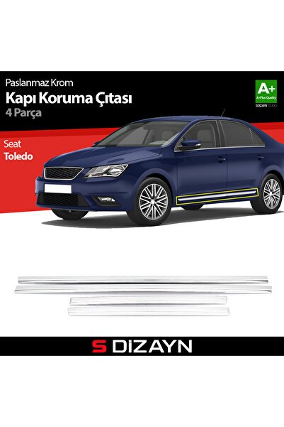 S-Dizayn Seat Toledo Kapı Koruma Çıtası Krom 2013-2019 7114400