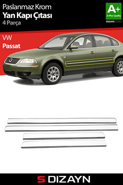 S-Dizayn VW Passat 3B Krom Yan Kapı Çıtası 4 Prç 1998-2005 7616140