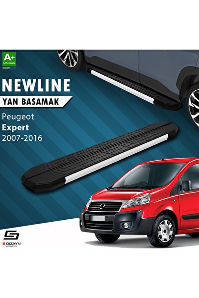S-dizayn Peugeot Expert 2 Kısa Şase Newline Aluminyum Yan Basamak 219 Cm 2007-2016