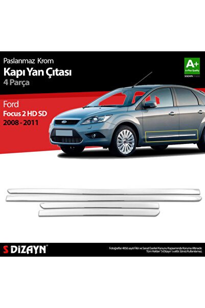 S-Dizayn Ford Focus 2 HB SD Krom Kapı Yan Çıtası 2008-2011 5916404