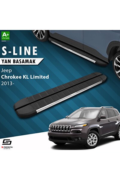 Jeep Cherokee KL S-Line Krom Yan Basamak 173 Cm 2013-2023 A+ Kalite JE-KL1-YBS-SL-KA-173-E