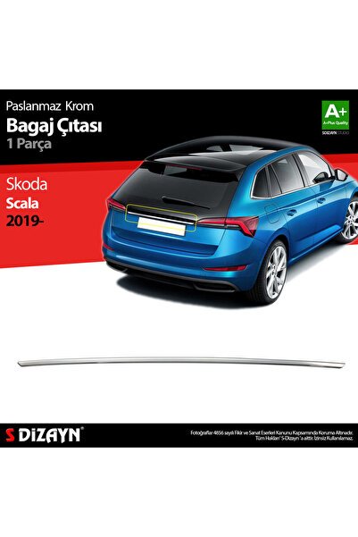 S-Dizayn Skoda Scala Krom Bagaj Çıtası 2019 Üzeri 7220050