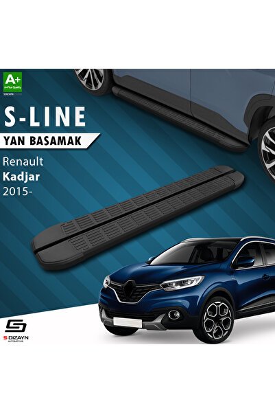Renault Kadjar S-Line Siyah Yan Basamak 173 Cm 2015-2022 A+ Kalite RE-KJ1-YBS-SL-SA-173
