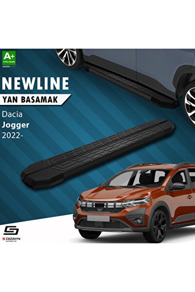 S-Dizayn Dacia Jogger NewLine Siyah Yan Basamak 213 Cm 2022 Üzeri A+ Kalite