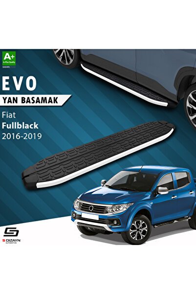 S-Dizayn Fiat Fullback Evo Aluminyum Yan Basamak 193 Cm 2016-2019 A+ Kalite