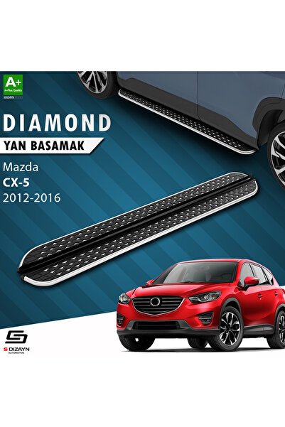 S-Dizayn Mazda CX-5 Diamond Krom Yan Basamak 183 Cm 2012-2016 A+ Kalite MZ-X51-YBS-DKR-183