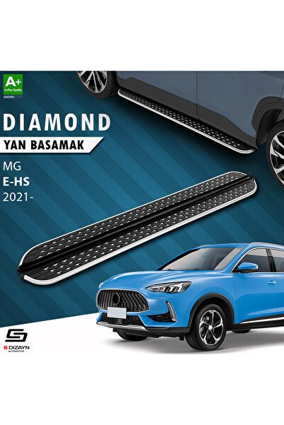 S-Dizayn MG E-HS Diamond Krom Yan Basamak 183 Cm 2021-2024 A+ Kalite MG-EH1-YBS-DKR-183