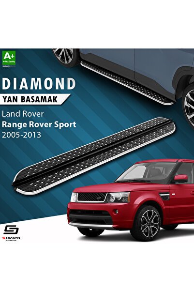S-Dizayn Land Rover Range Rover Sport Diamond Krom Yan Basamak 183 Cm 2005-2013 A+ Kalite LA-SP1-YBS