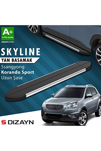 Ssangyong Korando Sport Skyline Krom Yan Basamak 203 Cm 2010-2019 A+ Kalite SS-KO1S-YBS-SKY-KA-203