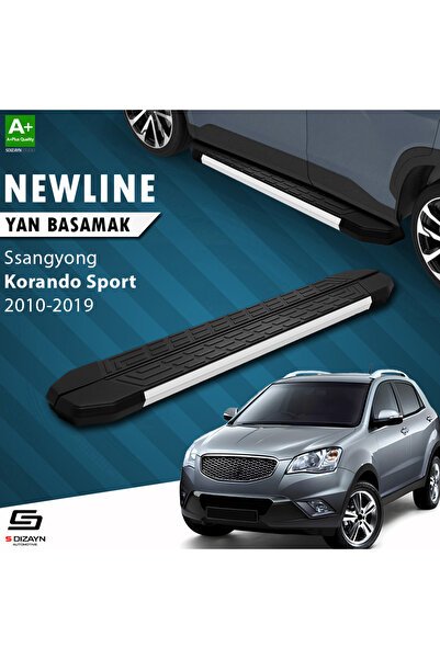 Ssangyong Korando Sport NewLine Aluminyum Yan Basamak 203 Cm 2010-2019 A+ Kalite SS-KO1S-YBS-NW-AL-2