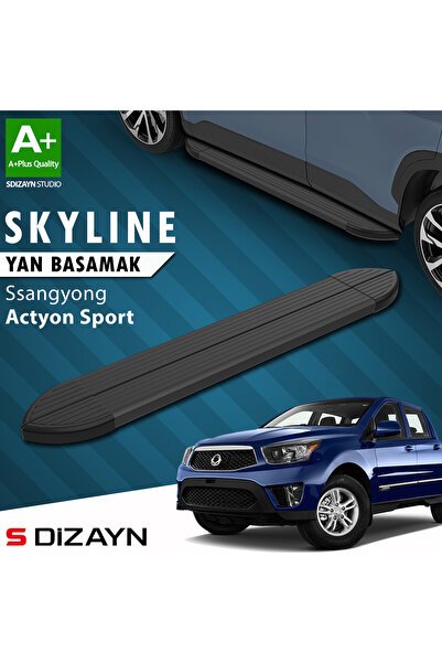Ssangyong Actyon Sports Skyline Siyah Yan Basamak 203 Cm 2007-2018 A+ Kalite SS-AS1-YBS-SKY-SA-203