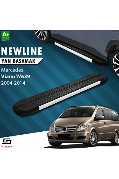 S-dizayn Mercedes Viano W639 Kısa Şase Newline Aluminyum Yan Basamak 239 Cm 2004-2014