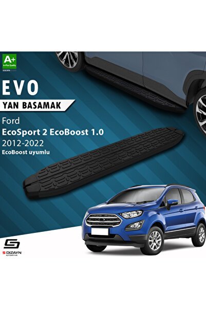 S-Dizayn Ford EcoSport 2 EcoBoost 1.0 Evo Siyah Yan Basamak 173 Cm 2012-2022 A+ Kalite