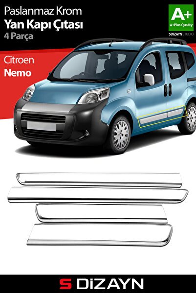S-Dizayn Citroen Nemo Krom Yan Kapı Çıtası 4 Prç 2008-2017 5508140