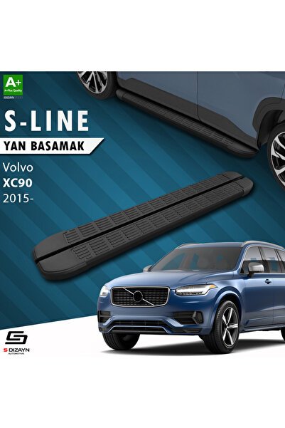 Volvo XC90 2 S-Line Siyah Yan Basamak 193 Cm 2015 Üzeri VO-X92-YBS-SL-SA-193